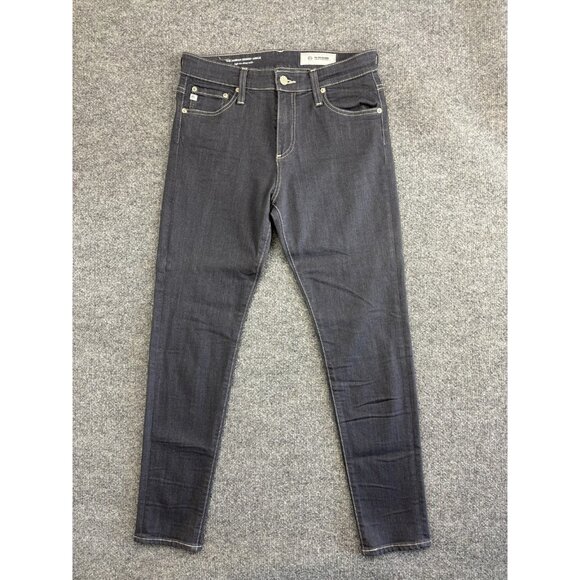 AG Adriano Goldschmied Jeans Womens 29 Dark Gray Farrah Skinny Ankle High Rise - Picture 1 of 8